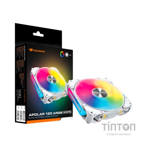 Кулер до корпусу Cougar Apolar 120 ARGB (White)