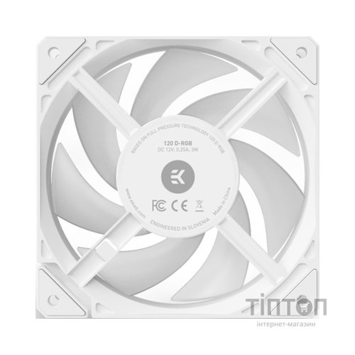 Кулер до корпусу Ekwb EK-Loop Fan FPT 120 D-RGB - White (3831109898048)