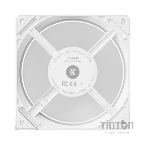 Кулер до корпусу Ekwb EK-Loop Fan FPT 120 D-RGB - White (3831109898048)