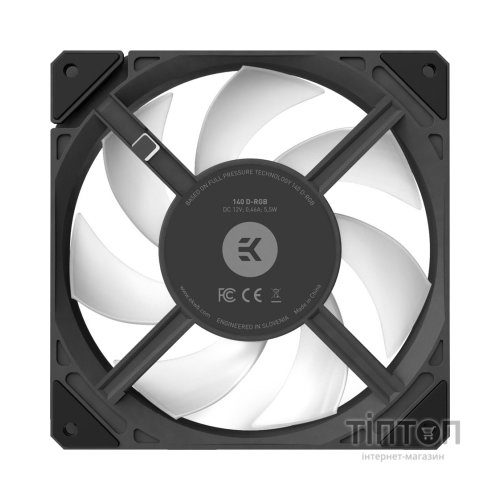 Кулер до корпусу Ekwb EK-Loop Fan FPT 140 D-RGB - Black (3831109897621)