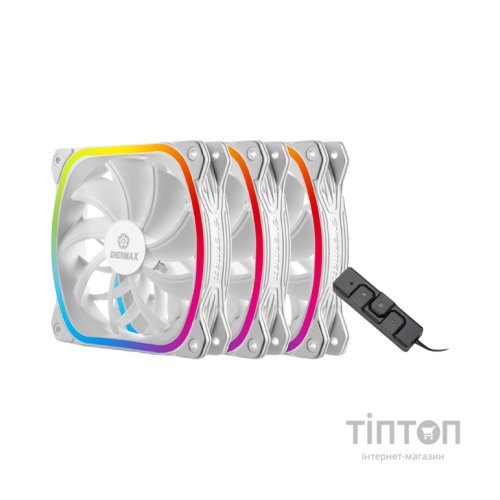 Кулер до корпусу Enermax SQUA RGB WHITE 3x 120 mm (3 PACK) (UCSQARGB12P-W-BP3)