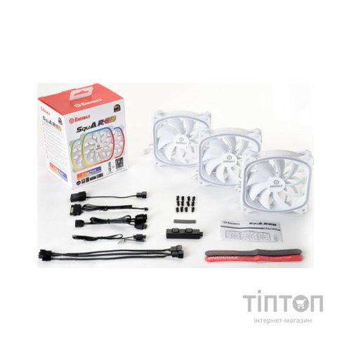 Кулер до корпусу Enermax SQUA RGB WHITE 3x 120 mm (3 PACK) (UCSQARGB12P-W-BP3)