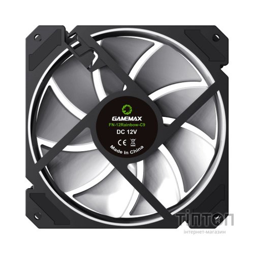 Кулер до корпусу Gamemax FN-12Rainbow-C9
