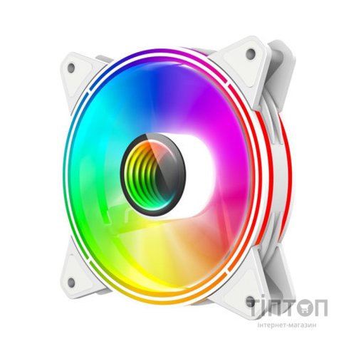 Кулер до корпусу Gamemax FN-12Rainbow-Q-Infinity WT