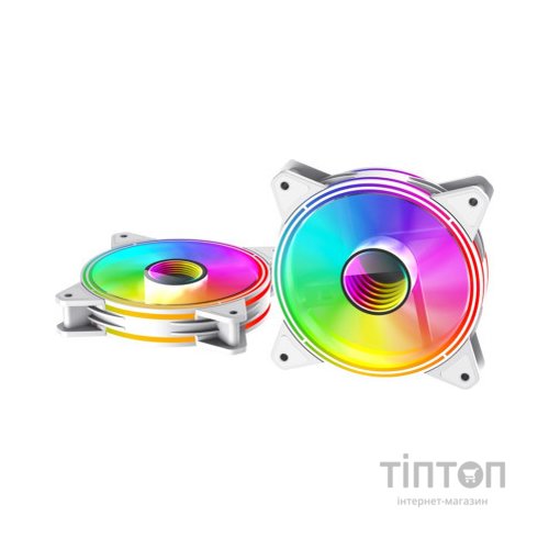 Кулер до корпусу Gamemax FN-12Rainbow-Q-Infinity WT