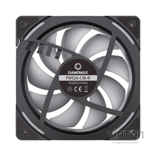 Кулер до корпусу Gamemax FN12A-C8I-R