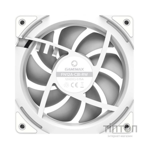 Кулер до корпусу Gamemax FN12A-C8I-RW