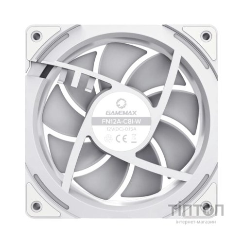 Кулер до корпусу Gamemax FN12A-C8I-W