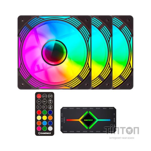 Кулер до корпусу Gamemax KF300 BK