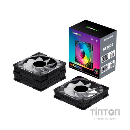 Кулер до корпусу Gamemax KF300R BK