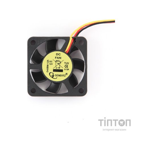 Кулер до корпусу GEMBIRD D40BM-12A