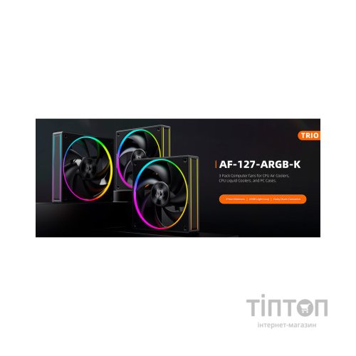 Кулер до корпусу ID-Cooling AF-127-ARGB-K