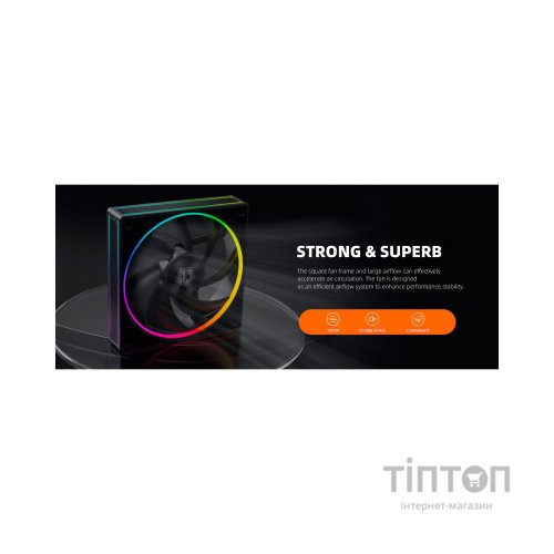 Кулер до корпусу ID-Cooling AF-127-ARGB-K TRIO