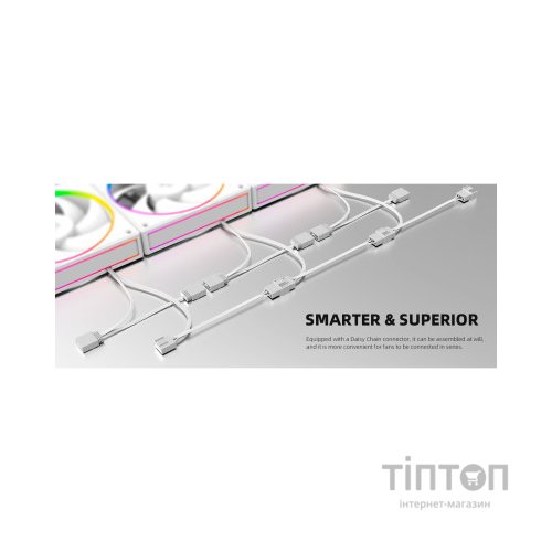 Кулер до корпусу ID-Cooling AF-127-ARGB-W TRIO