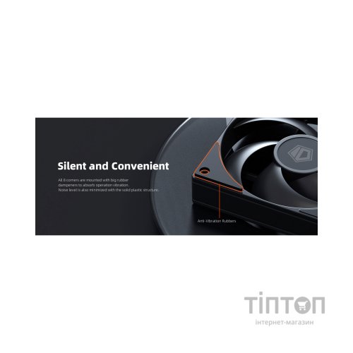 Кулер до корпусу ID-Cooling Вентилятор ID-Cooling AS-140-K Duet Black (AS-140-K DUET)