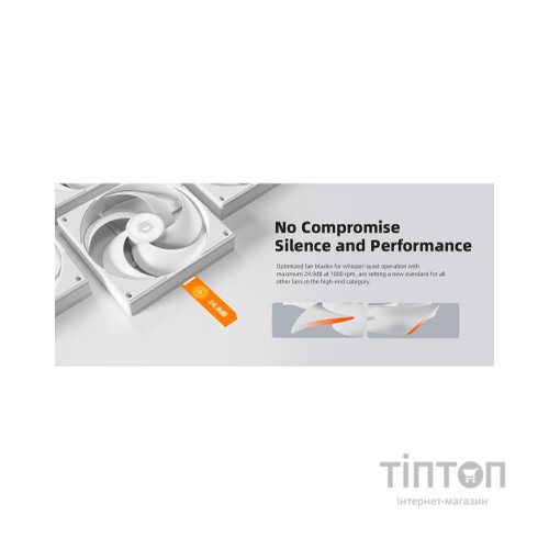 Кулер до корпусу ID-Cooling Вентилятор ID-Cooling AS-140-W White (AS-140-W)