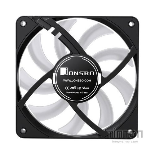 Кулер до корпусу JONSBO HF1215 Black RGB