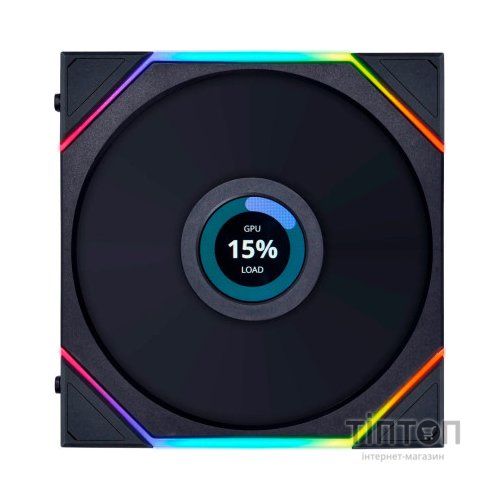 Кулер до корпусу Lian Li Reverse TL LCD 120-1, Black Cooler (G99.12RTLLCD1B.00)