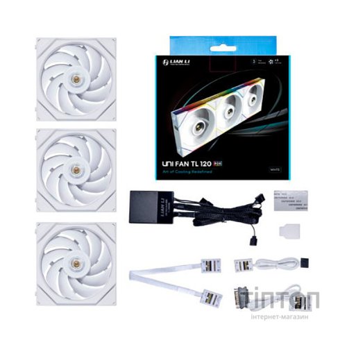 Кулер до корпусу Lian Li TL 120-3, White Cooler (G99.12TL3W.00)