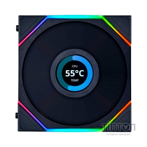 Кулер до корпусу Lian Li TL LCD 120-3, Black Cooler (G99.12TLLCD3B.00)