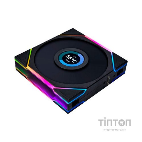 Кулер до корпусу Lian Li TL LCD 120-3, Black Cooler (G99.12TLLCD3B.00)