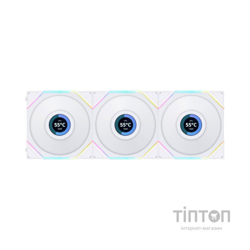 Кулер до корпусу Lian Li TLLCD 120-3, White Cooler (G99.12TLLCD3W.00)