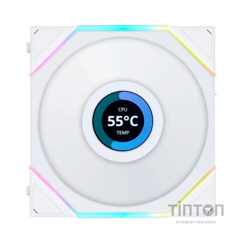 Кулер до корпусу Lian Li TLLCD 120-3, White Cooler (G99.12TLLCD3W.00)