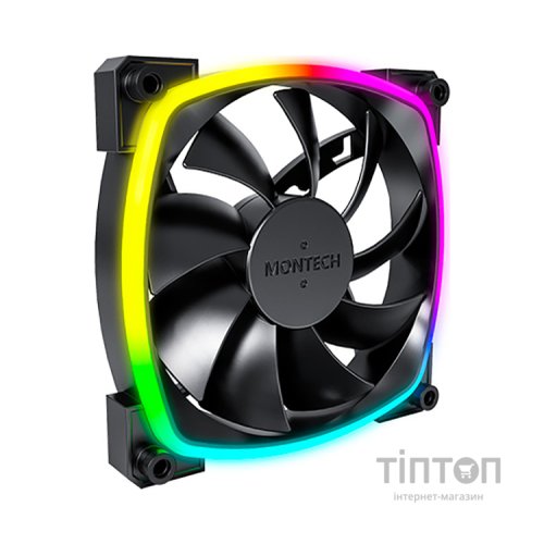 Кулер до корпусу MONTECH AX120 PWM BLACK