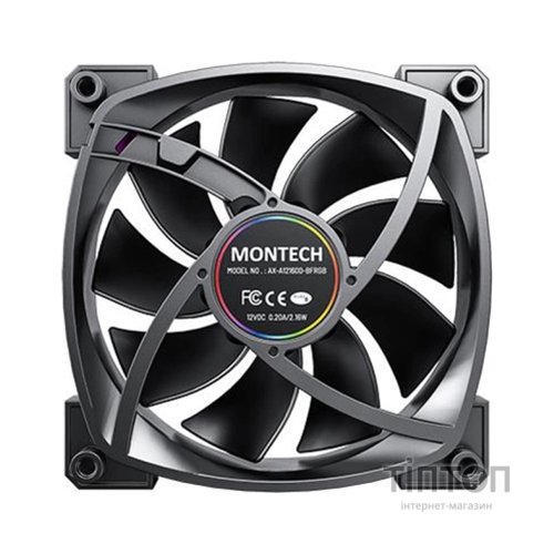 Кулер до корпусу MONTECH AX120(B3I1)