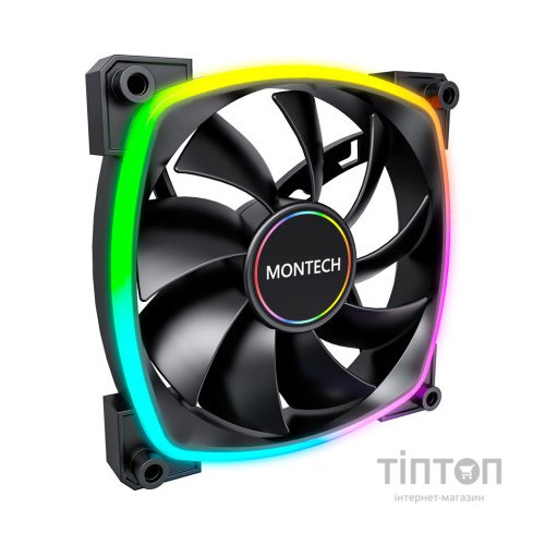 Кулер до корпусу MONTECH AX140 PWM BLACK