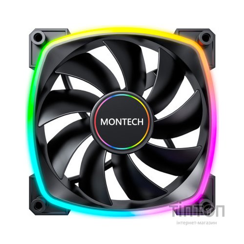 Кулер до корпусу MONTECH AX140 PWM BLACK