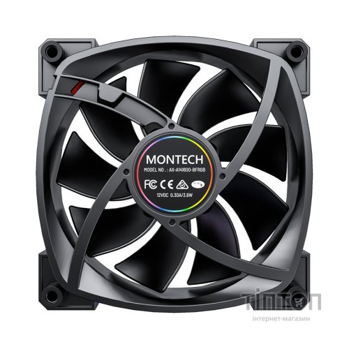 Кулер до корпусу MONTECH AX140 PWM BLACK