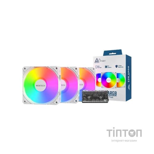 Кулер до корпусу MONTECH E28 ARGB 3 PACK (W)