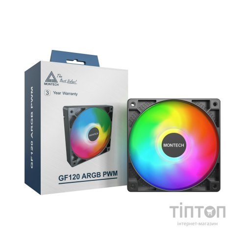 Кулер до корпусу MONTECH GF120 PWM BLACK