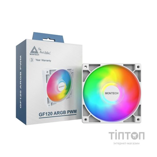 Кулер до корпусу MONTECH GF120 PWM WHITE