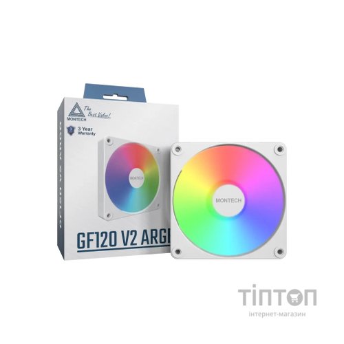 Кулер до корпусу MONTECH GF120 V2 ARGB PWM (W)