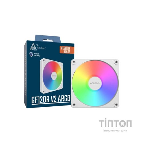 Кулер до корпусу MONTECH GF120R V2 ARGB PWM (W)