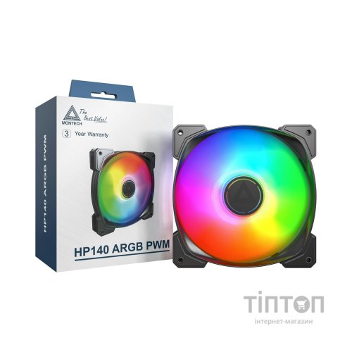 Кулер до корпусу MONTECH HP140 PWM BLACK