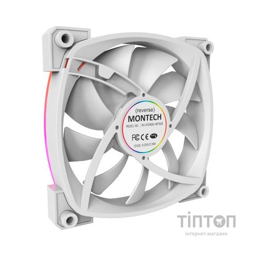 Кулер до корпусу MONTECH RX120 PWM WHITE