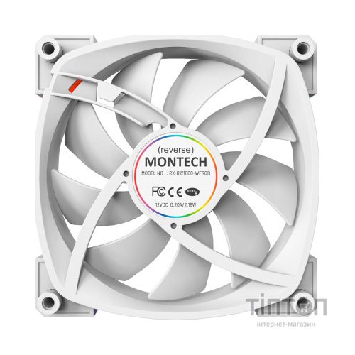 Кулер до корпусу MONTECH RX120 PWM WHITE