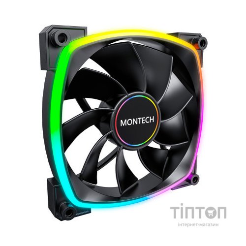 Кулер до корпусу MONTECH RX140 PWM BLACK