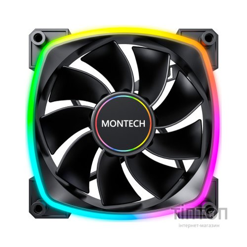 Кулер до корпусу MONTECH RX140 PWM BLACK