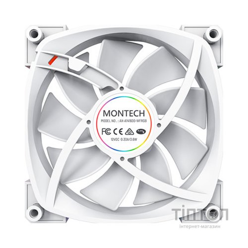 Кулер до корпусу MONTECH RX140 PWM WHITE