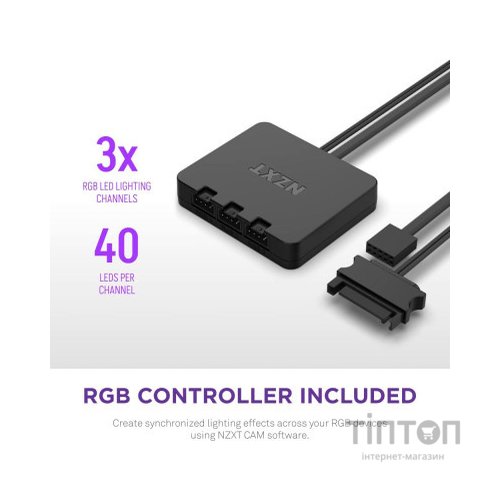 Кулер до корпусу NZXT F140RGB Duo (RF-D14DF-W1)