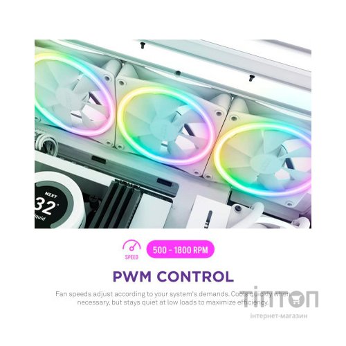 Кулер до корпусу NZXT F140RGB Duo (RF-D14SF-W1)