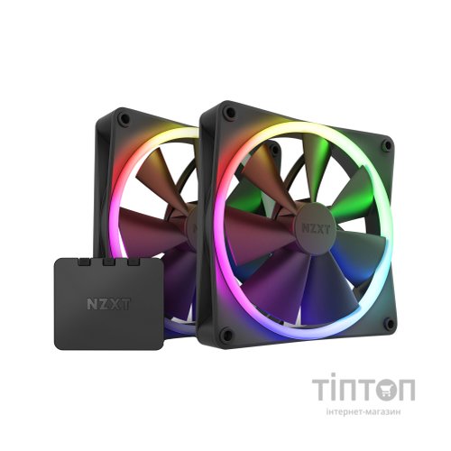 Кулер до корпусу NZXT F140RGB Twin (Black) (RF-R14DF-B1)