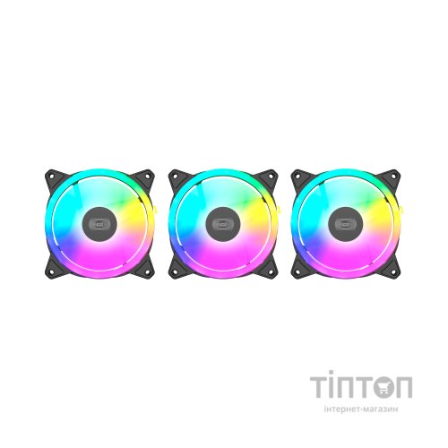 Кулер до корпусу PcCooler F3 T120 ARGB 3 in 1 Black