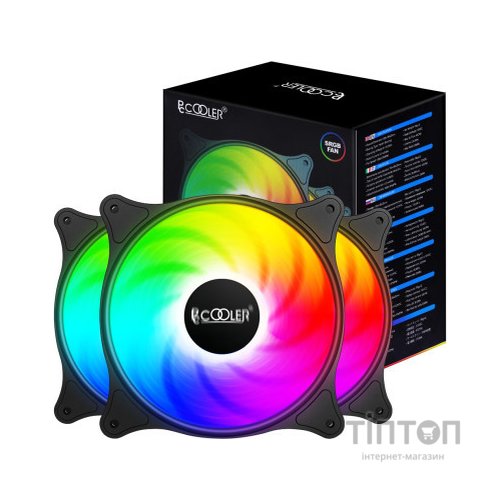 Кулер до корпусу PcCooler FX 120 ARGB BK 3in1