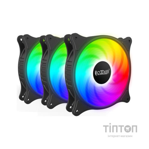 Кулер до корпусу PcCooler FX 120 ARGB BK 3in1