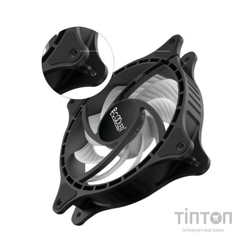 Кулер до корпусу PcCooler FX 120 ARGB BK 3in1